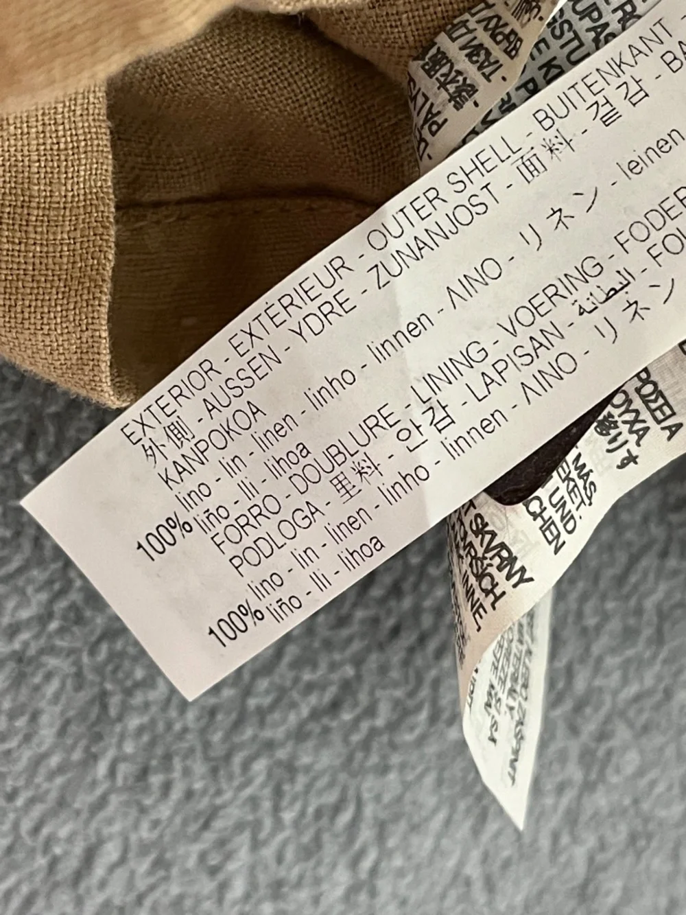 Zara tan linen